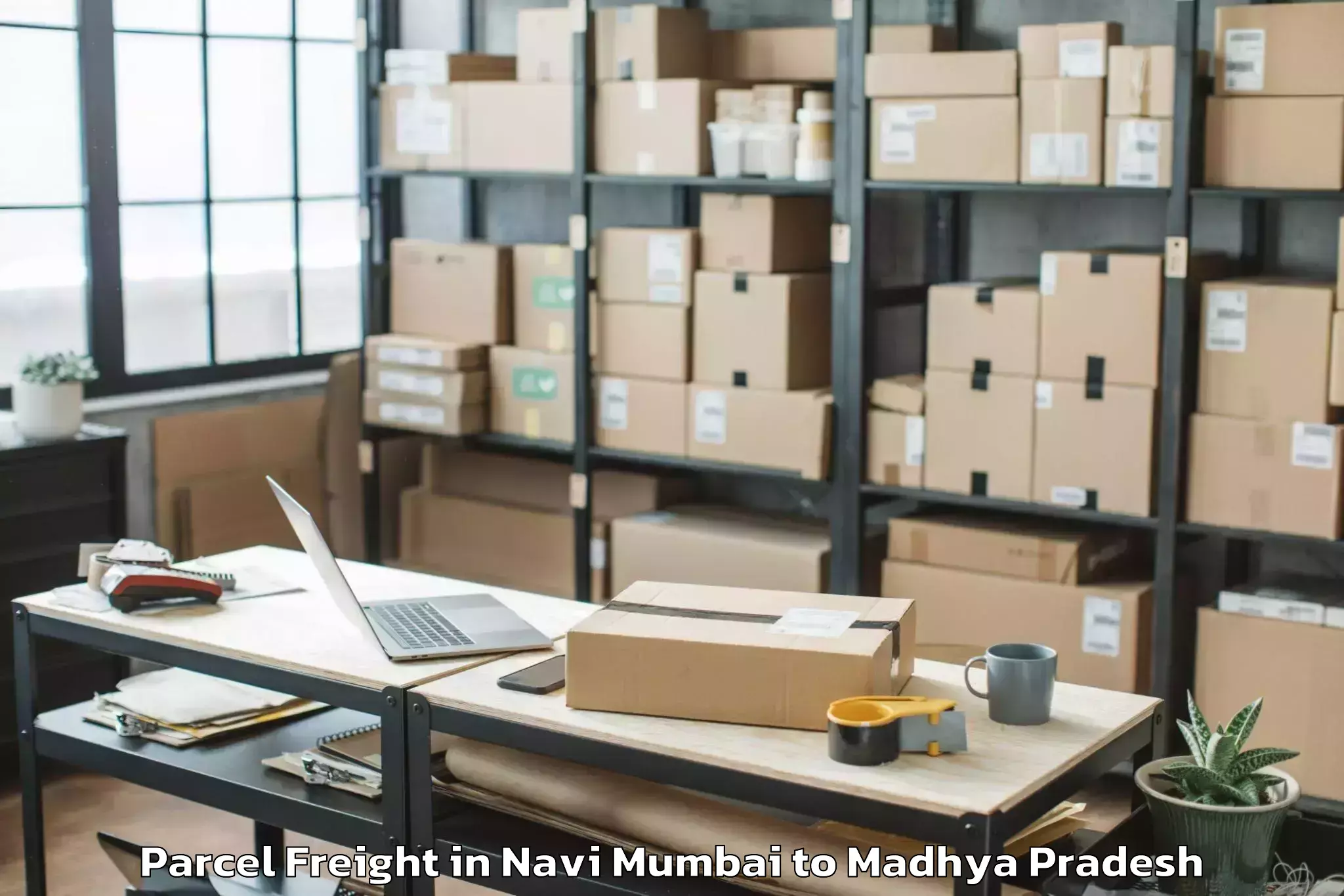 Navi Mumbai to Sheopur Parcel Freight Booking